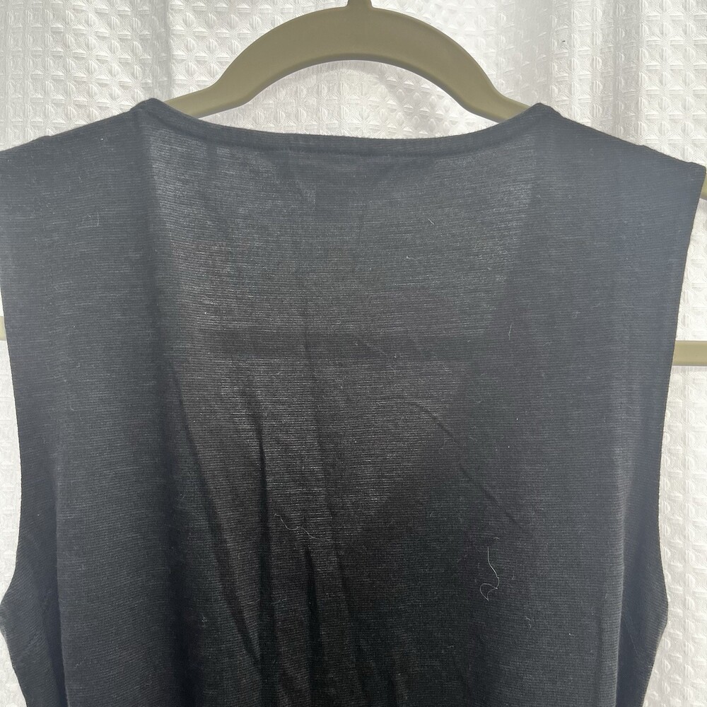 Toad & Co. Women’s Black Athleisure Faux Wrap Summer‎ Dress Small Classic LBD - Picture 6 of 7